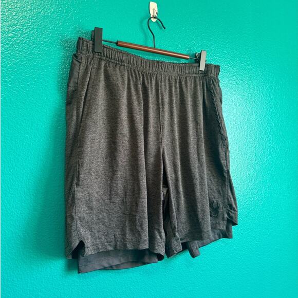 Spyder Active Proweb Gray Athletic Men's Shorts Medium - Picture 4 of 9